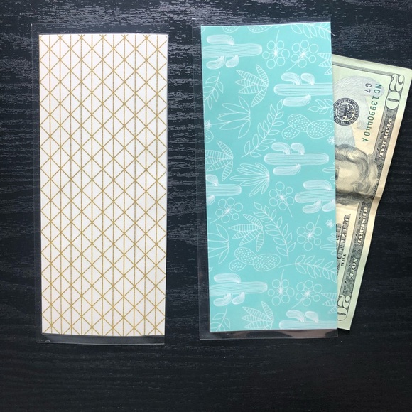 6 Laminated cash envelopes, cash stuffing, budget - Picture 4 of 5